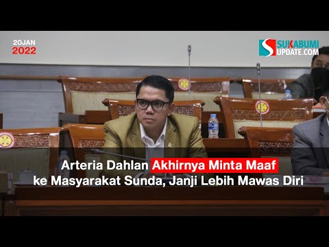 Arteria Dahlan Akhirnya Minta Maaf ke Masyarakat Sunda