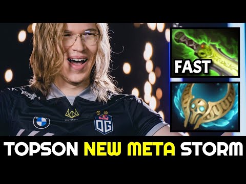 TOPSON Intense Game with NEW META Ethereal Blade Storm Spirit Dota 2