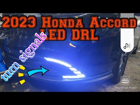 2023 2024 Honda Accord How to remove bumper install LED DRL turn signals