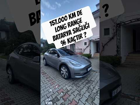 157.000 KM’DE TESLA MODEL Y LONG RANGE NMC BATARYA SAĞLIĞI #tesla #modely #lr #nmc #keşfet