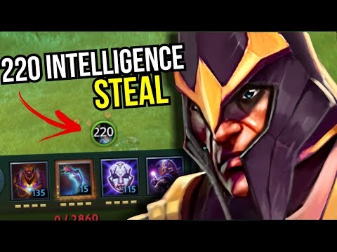 WORLD RECORD - 220 Intelligence Steal Silencer by S1metris 7.09 | Dota 2