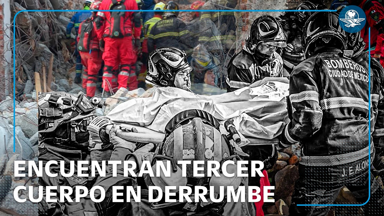 Confirman muerte del último trabajador atrapado en derrumbe en Ciudad de México