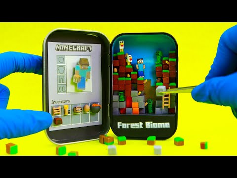 Making Tiny Minecraft World Box DIY ASRM #1 | Polymer Clay