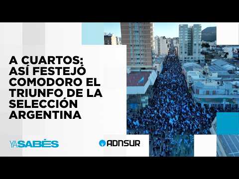 Más de 15 mil personas celebraron en Comodoro el triunfo de la Selección Argentina ante Egipto