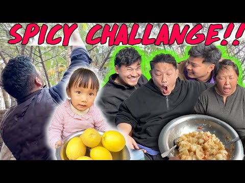 AMILO 🍋PIRO 🌶️CHALLENGE | AFNAI BAARI KO NIBHUWA KHAIDEKO LA 🥰
