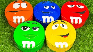 Download the video "1 Minutes Satisfying with Unpacking Yummy Paw Patrol and Delicious M&M'S Candy From Funny Tins ASMR"