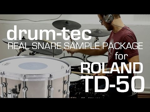 Roland TD-50 KV drum-tec Live Sound Edition (part 2/2): Real Snare Sample Package