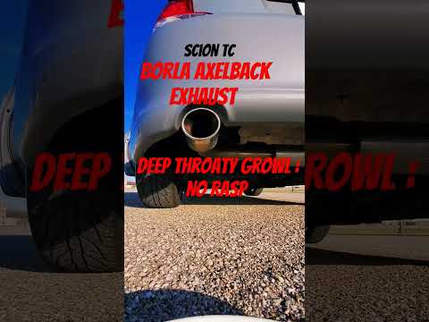 Borla Exhaust: Scion TC. Deep aggressive sound. Best sounding exhaust for Scion TC. NO RASP #car