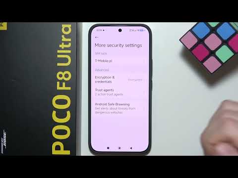 Poco F8 Ultra: How to Clear Credentials