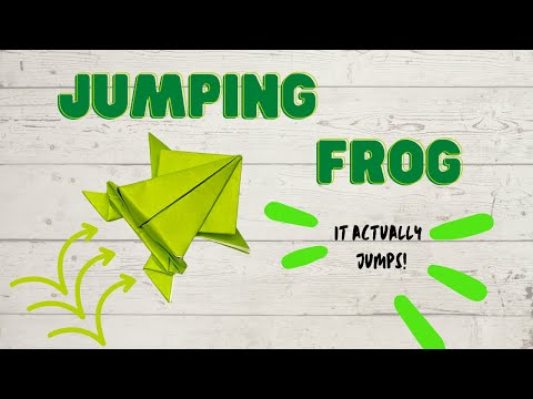 DIY - Jumping Frog Origami | Paper Jumping Frog | Paper Frog Making | PAPER FROG THAT JUMPS