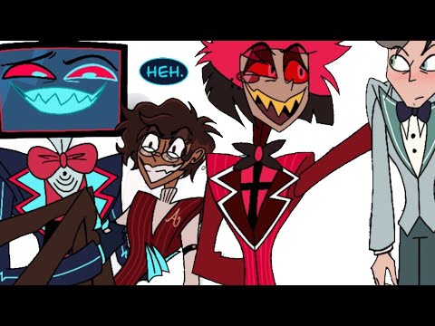 Alastor🦌vs Vox 📺Handling their Human Self's💀?radiostatic,Hazbin hotel Season 2😈Comic dub