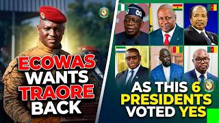 ECOWAS Wants Ibrahim Traore Back & 6 West Africa Presidents Want Traore.