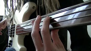 Funky Fretless Bass Grooves with Double Stops