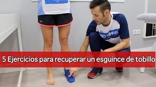 5 ejercicios de recuperación de un esguince tobillo