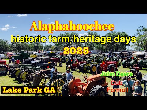 Antique Tractor show at the Alapahoochee Historic Farm & Heritage Days 2025