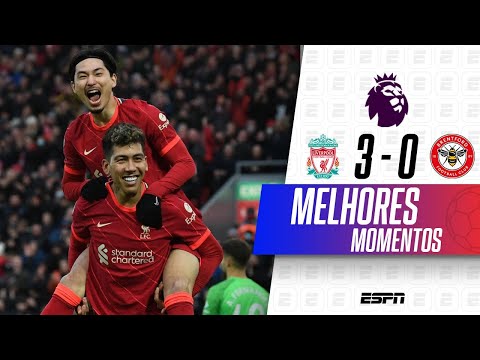 FABINHO MARCA, FIRMINO DÁ ASSISTÊNCIA, E LIVERPOOL VENCE O BRENTFORD | Melhores Momentos