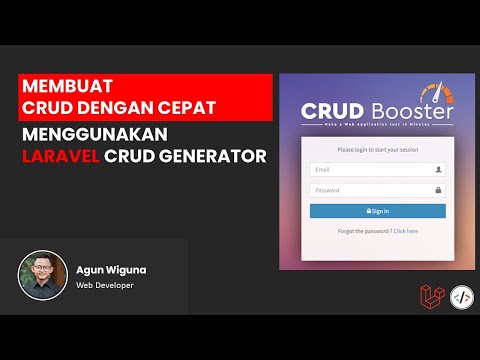 Membuat CRUD dengan Cepat Menggunakan Laravel CRUD Generator
