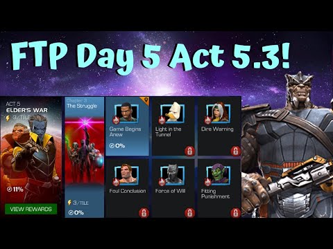 FTP Account Day 5! Act 5.3! 2 Week Cavalier Challenge! Live! - Marvel Contest of Champions