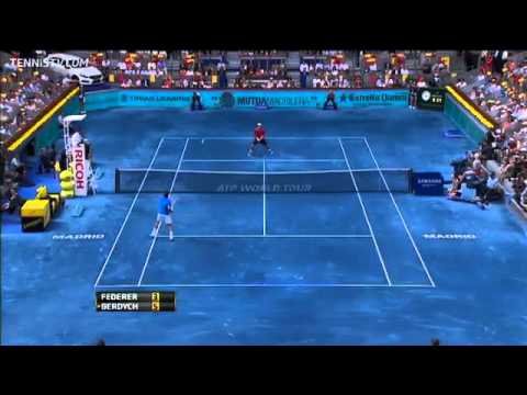 Federer Fires Forehands In Madrid Final Hot Shot