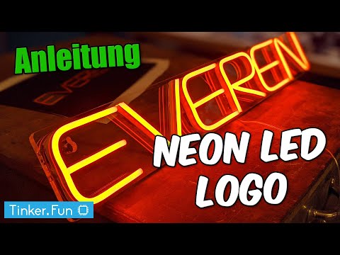 Neon Flex LED Logo Tutorial - DIY - Everen Mini Neon LED - Weicon Präzisions-Abisolierer S & Kleber