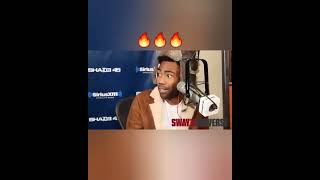 Childish Gambino held a convo  while freestyle on sway in 2013🔥🔥 #Legend