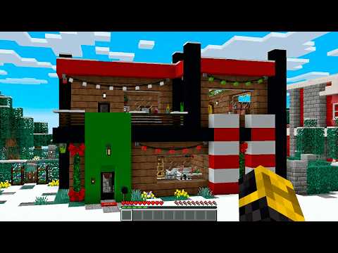 DECORANDO LA CASA DE MASSI por NAVIDAD en MINECRAFT 😱