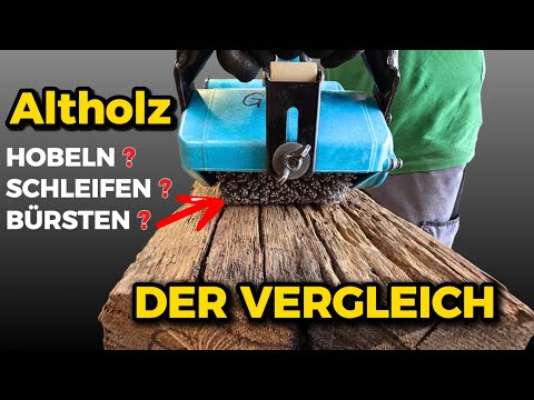 Reclaimed wood beams: Planing, sanding, or brushing? The ultimate comparison