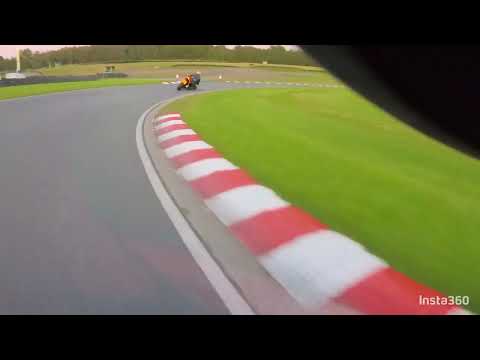 Three Sisters Bike Night - A few laps on the little GS500. In-Helmet Cam.