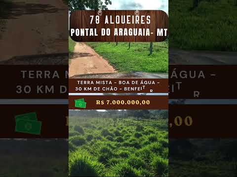 78 alqueires em Pontal do Araguaia-MT / whatsapp 62 99373-6407