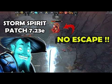 STORM SPIRIT PATCH 7.23E GAMEPLAY  ||  DOTA 2 UPDATE PATCH 7.23E
