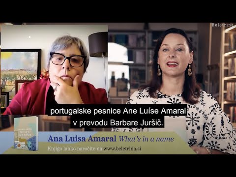 Naslovnica: Beletrina v živo: Ana Luísa Amaral