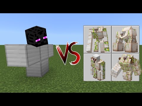 The Enderman Golem vs All Iron Golems