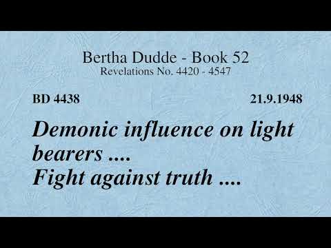 BD 4438 - DEMONIC INFLUENCE ON LIGHT BEARERS .... FIGHT AGAINST TRUTH ....