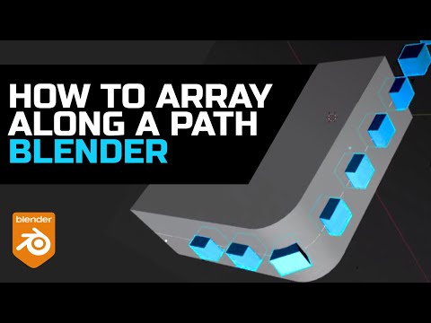 How to array along a path in Blender for beginners