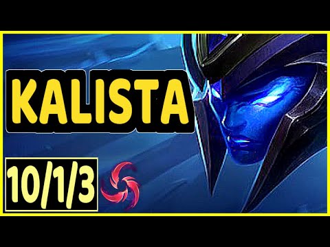 XDSMILEY (KALISTA) vs EZREAL - 10/1/3 KDA BOTTOM ADC CHALLENGER GAMEPLAY - EUW