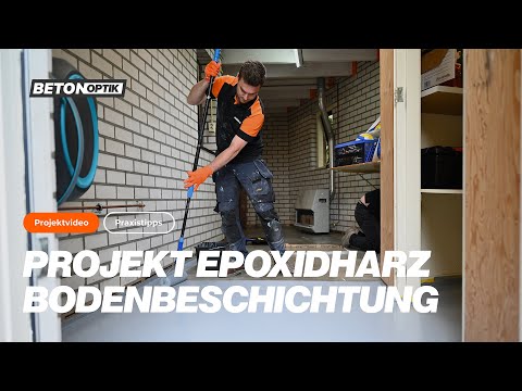 So trägst du Epoxidharz Bodenbeschichtung in einer Garage auf!