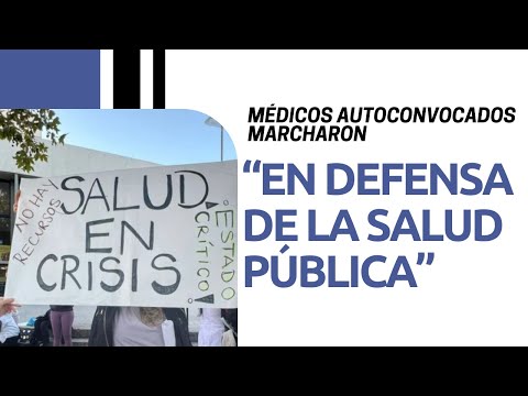 Medicos autovonvocados marcharon "en defensa de la salud pública"