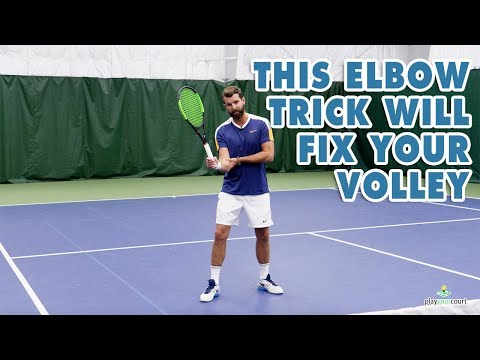 This Elbow Trick Will Fix Your Volley - Tennis Lesson
