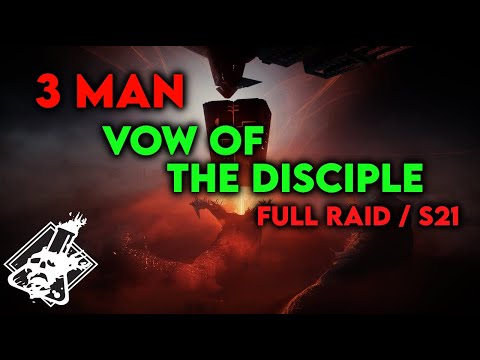 Destiny 2 - 3 Man Vow of the Disciple Full Raid