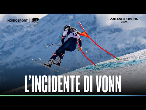 Caduta TERRIBILE in discesa per VONN poco dopo la partenza. Arriva l'ELICOTTERO | #MilanoCortina2026