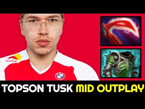 T1.TOPSON Tusk — Mid 100% Outplay Grandmaster Tier Invoker 7.32c Dota 2
