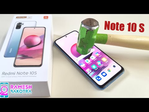 Redmi Note 10S Screen Scratch Test