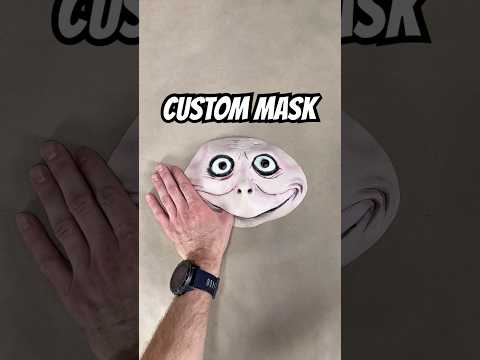 Turning Momo Into a Creepy Bunny Mask! #diy #cosplay #mask #art #horror #labubu