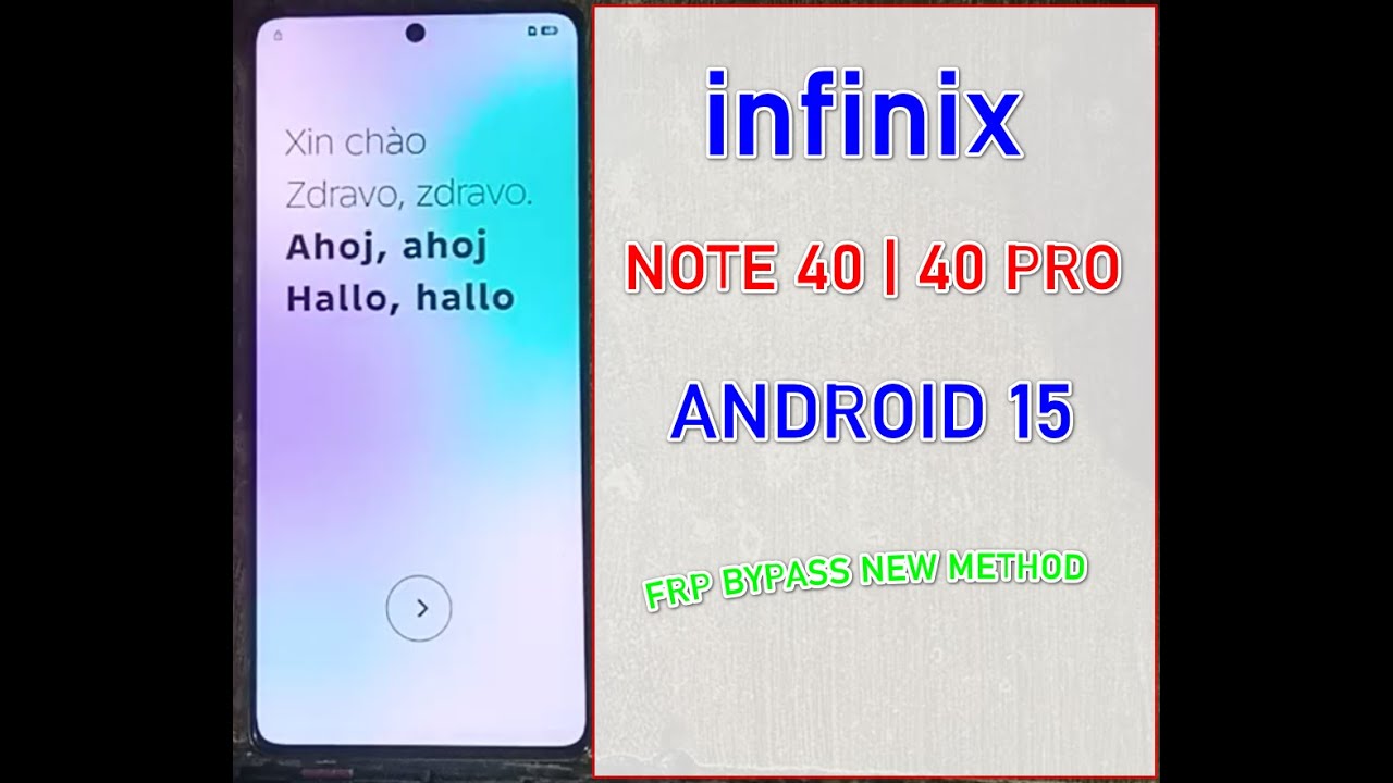 Infinix Note 40 Google Account Remove (Android 15) | Easy Method