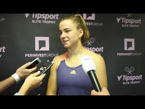 Karolína Muchová po výhře nad Barborou Strýcovou na Tipsport Elite Trophy