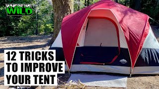 12 TRICKS TO IMPROVE YOUR TENT - CAMPING HACKS