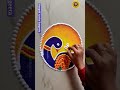 Stunning Peacock Rangoli Design by Sangeeta!