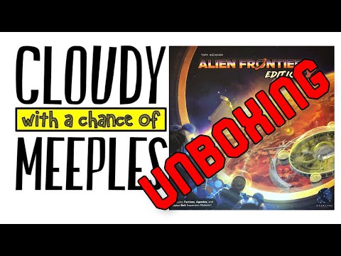 Alien Frontiers: Edition X Unboxing - Cloudy with a Chance of Meeples