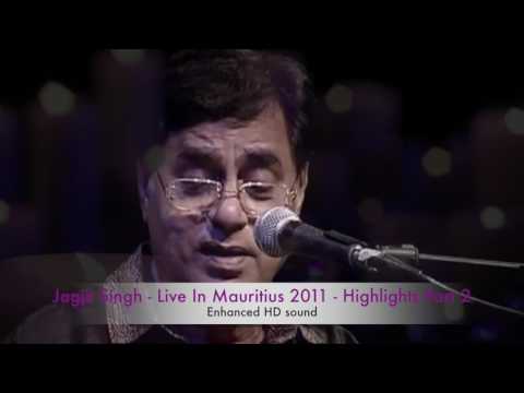 Jagjit Singh Live In Mauritius Part 2 - Selected highlights with stereo HD sound