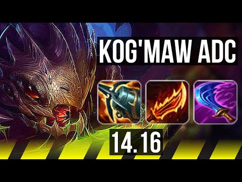 KOG'MAW & Leona vs EZREAL & Thresh (ADC) | 800+ games, Godlike, 13/4/10 | EUW Master | 14.16